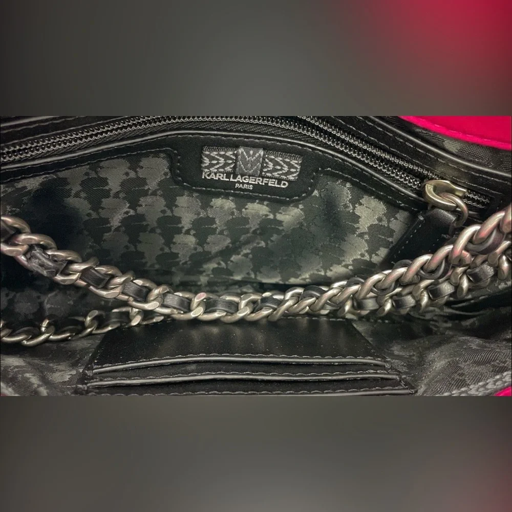 Karl Lagerfeld Pink Shoulder Bag - Picture 6 of 6